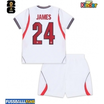 England Reece James #24 Heimtrikotsatz Kinder WM 2026 Kurzarm (+ Kurze Hosen)